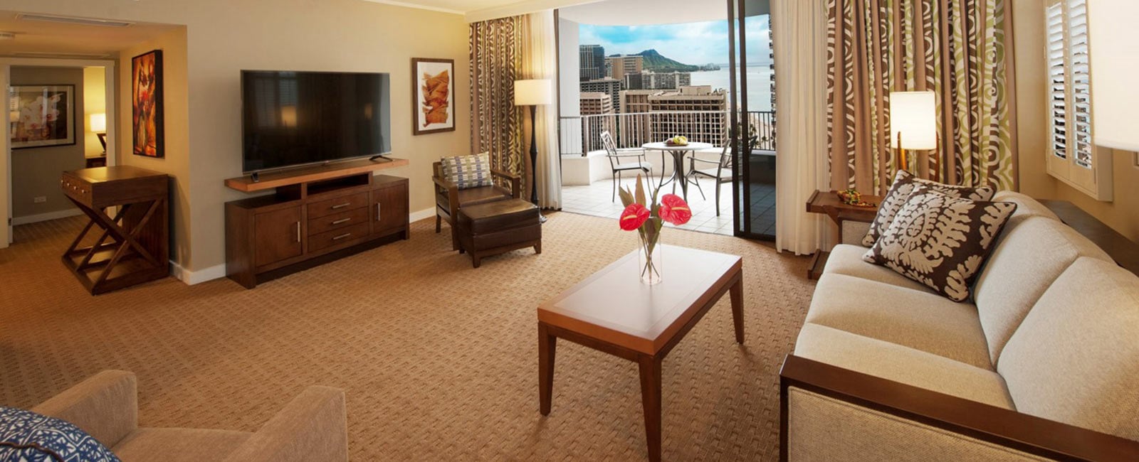 Living Area at Lagoon Tower in Honolulu, Hawaii