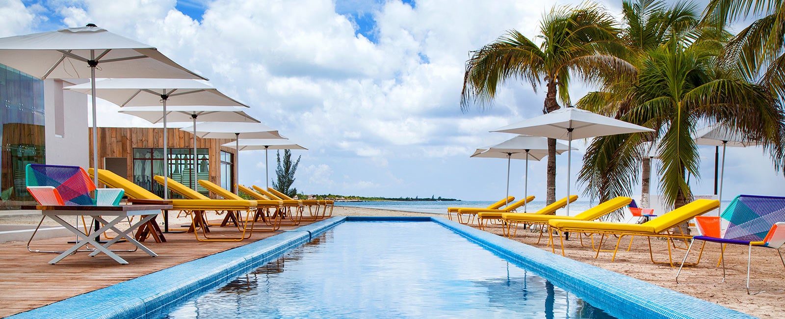 Pool Area of Fiesta Americana Cozumel All Inclusive Resort in Mexico